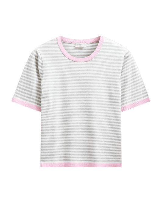 Hovedbilde Freequent Fqzanti Stripete Genser Offwhite Rosa