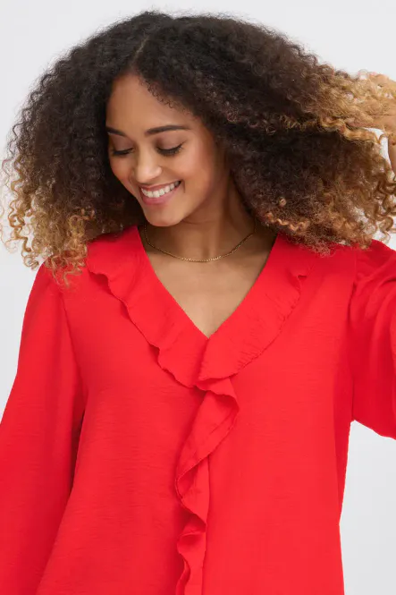 Hovedbilde Sbbelmo Blouse Ribbon Red