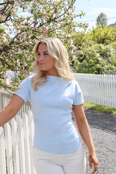 Hovedbilde Vero Moda Vmmille Boatneck Topp Lyseblå