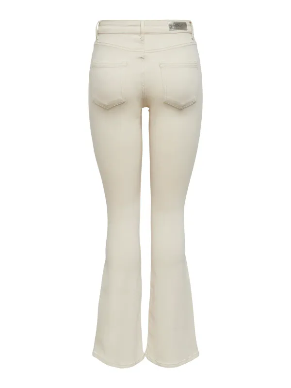 Only Blush Flared Jeans Ecru 32