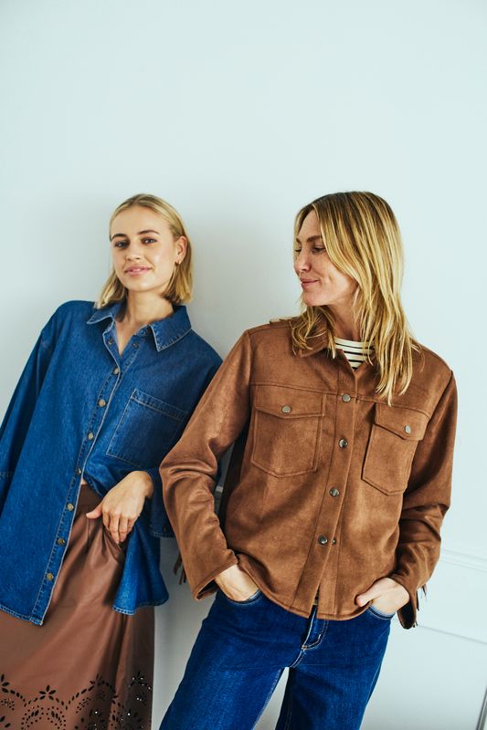 Fqduwa Jacket Mustang Faux Suede