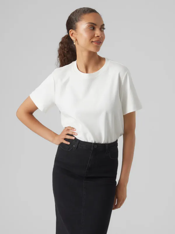 Aware Naima Box Fit T-Skjorte Hvit