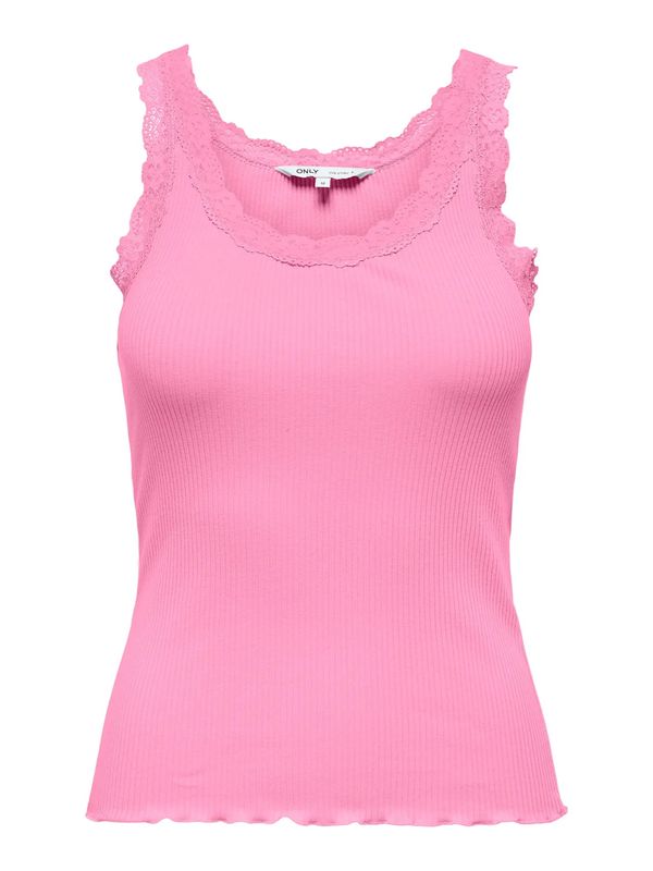Only Onlsara Blonde Singlet Rosa