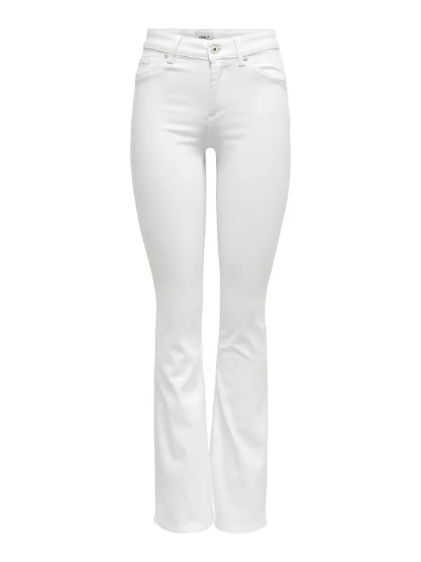 Only Blush Flared Jeans Hvit 32