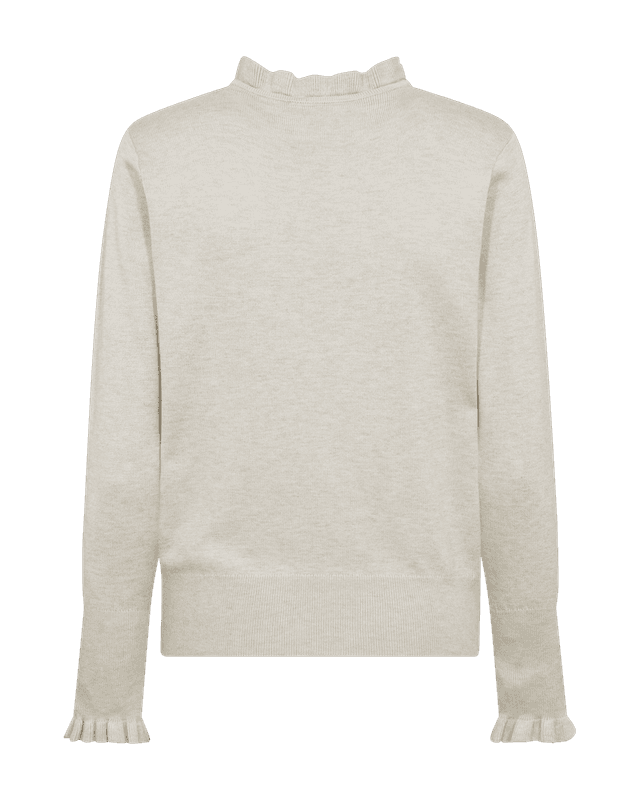 Freequent Fqkatie Pullover Med Pynteknapp Moonbeam