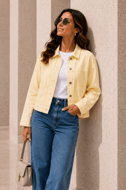 Hovedbilde Vero Moda Vmjamie Denim Shacket Gul