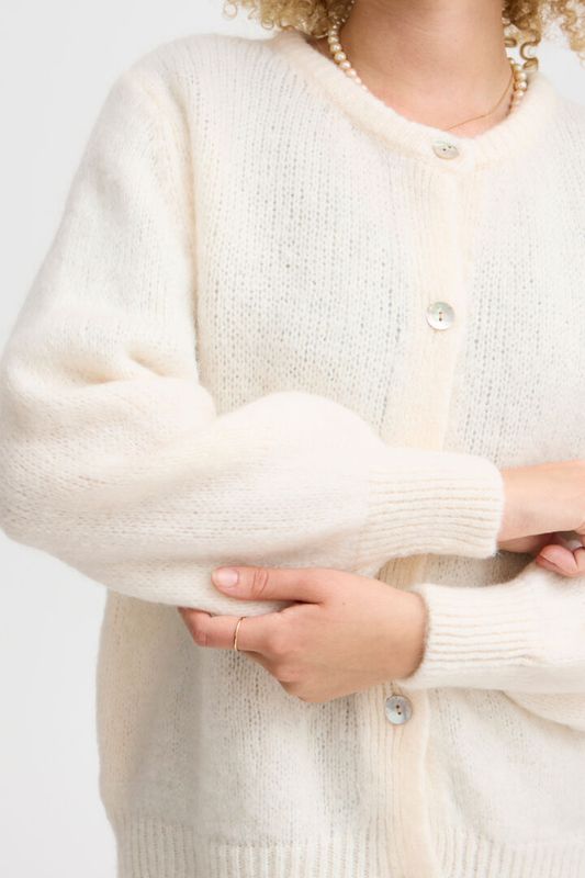Sbgulvig Knit Cardigan Offwhite