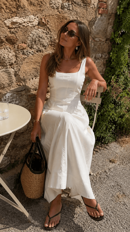 Vero Moda Vmlotus Maxikjole Elegant Kjole i Bomull Gul