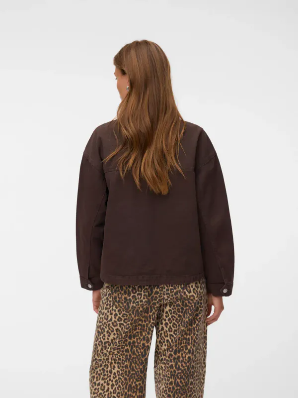 Vero Moda Vmjamie Denim Shacket Brun