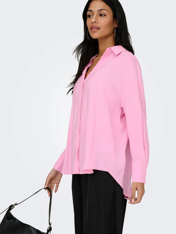 Only Onlzazima Loose Skjorte Rosa