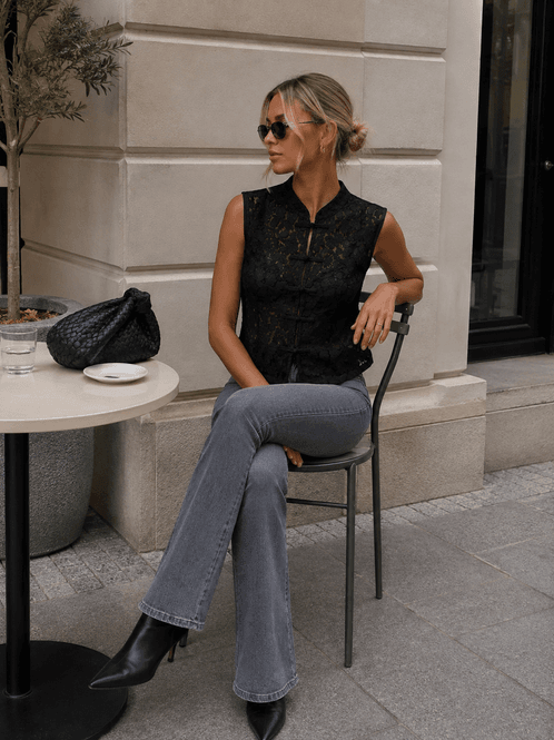 Hovedbilde Only Onlblush Midwaist Flared Jeans Grey Denim 32