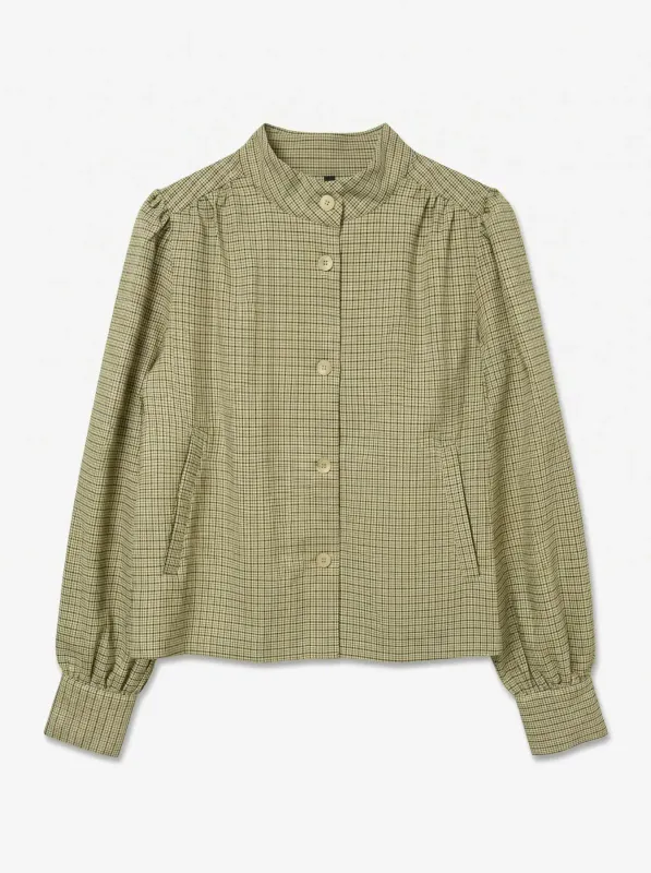 Vero Moda Vmbriar Rutete Bluse Grønn