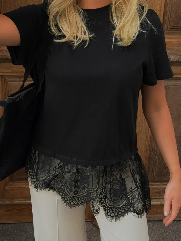 Vero Moda Vmbrit Blonde T-Skjorte Black