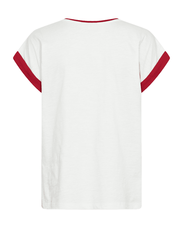 Freequent Viva T-skjorte Cherry Hvit