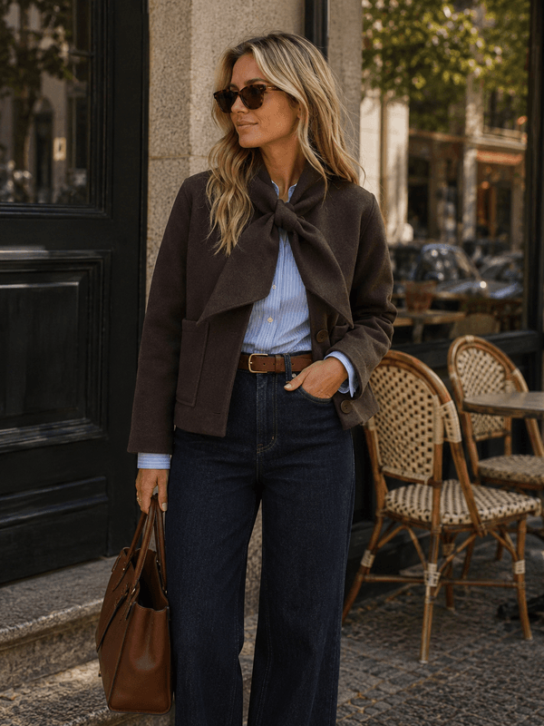 Only Onlcarrie Scarf Jacket Brun (Forhåndsbestilling)