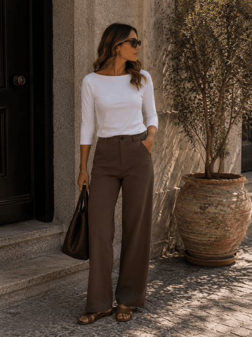 Hovedbilde Vero Moda Vmpanda Myk Basic Topp i Modal Hvit