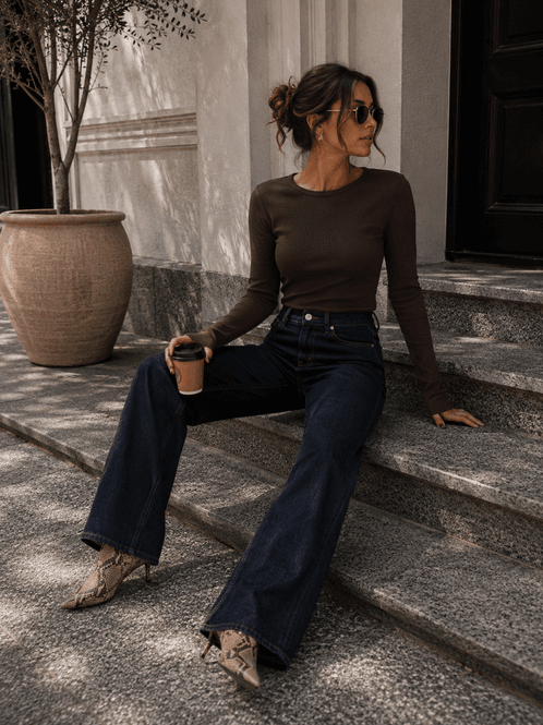 Hovedbilde Vero Moda Vmtessa High Waist Wide Jeans Dk.Blue ...
