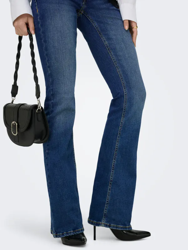 Only Onlblush Low Waist Flared Jeans Medium Blå 32