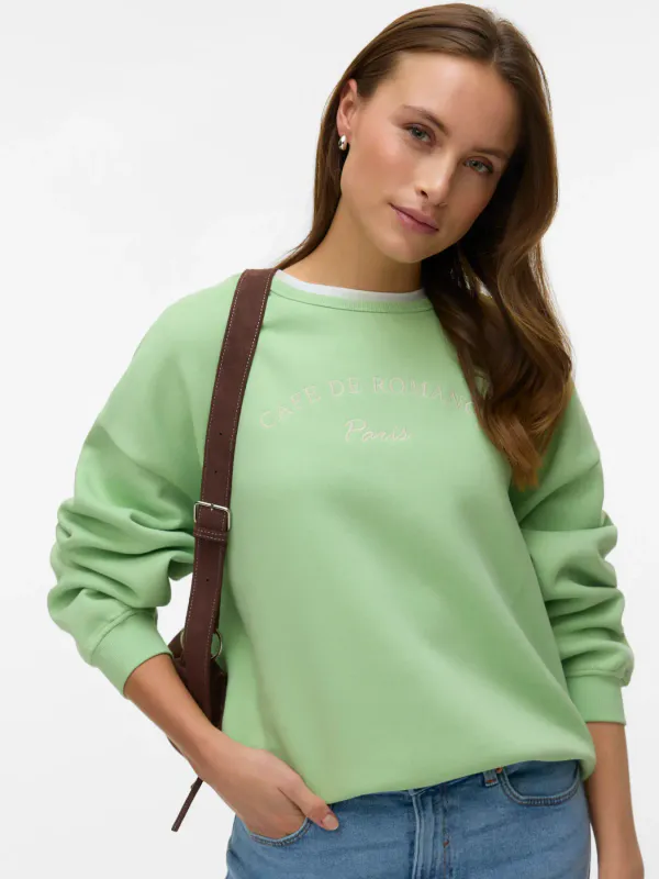 Vero Moda Vmrianne Sweatshirt Mint
