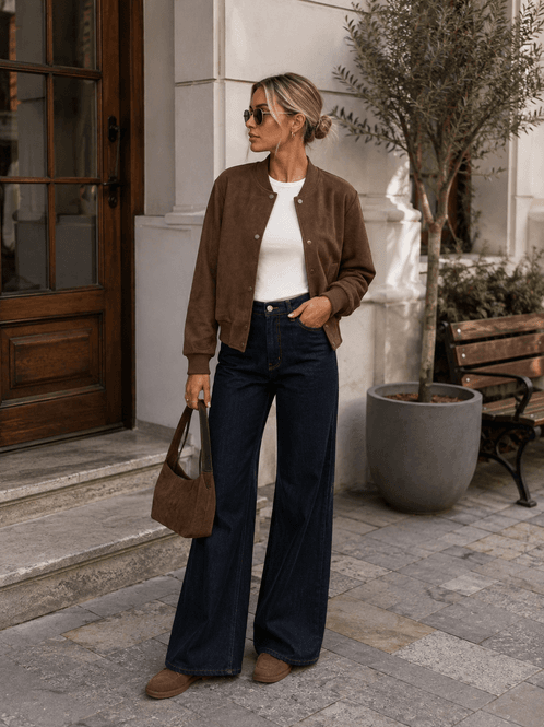 Hovedbilde Only Onlmadison Blush Highwaist Wide Stay Blue ...